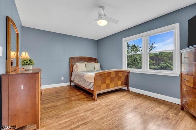 750 Saint Georges Rd, Bridgewater Twp, NJ 08807 - bedroom with wood finished floors and ceiling fan
