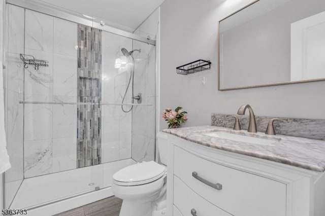 750 Saint Georges Rd, Bridgewater Twp, NJ 08807 - bathroom featuring vanity and a stall shower