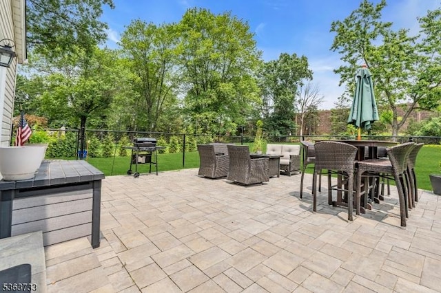 750 Saint Georges Rd, Bridgewater Twp, NJ 08807 - view of patio featuring outdoor dining space and grilling area