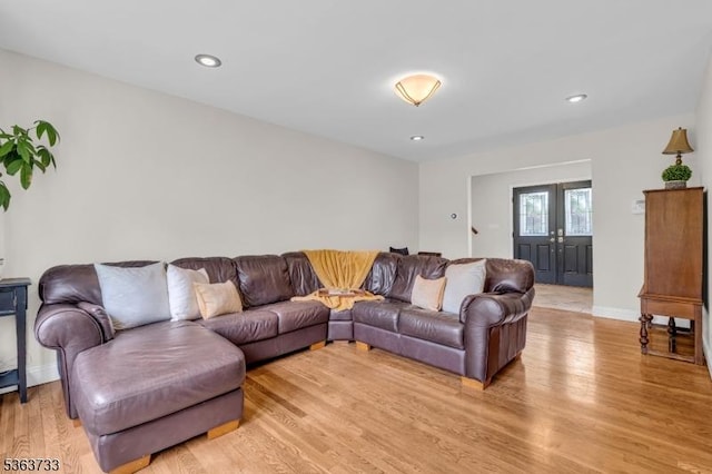 750 Saint Georges Rd, Bridgewater Twp, NJ 08807 - living room with light wood finished floors and recessed lighting