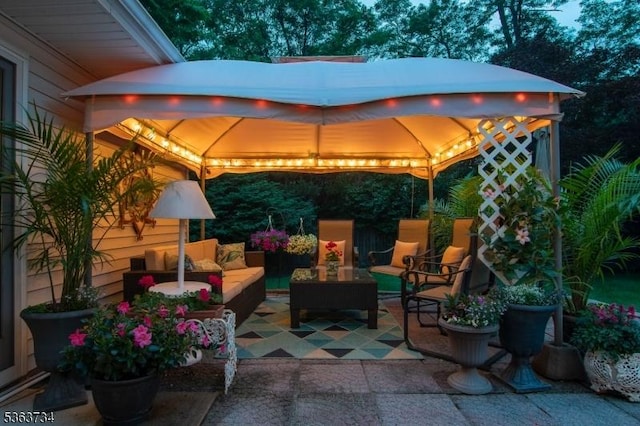 127 Walnut Ave, Franklin Twp, NJ 08873 - view of patio featuring a gazebo and an outdoor hangout area