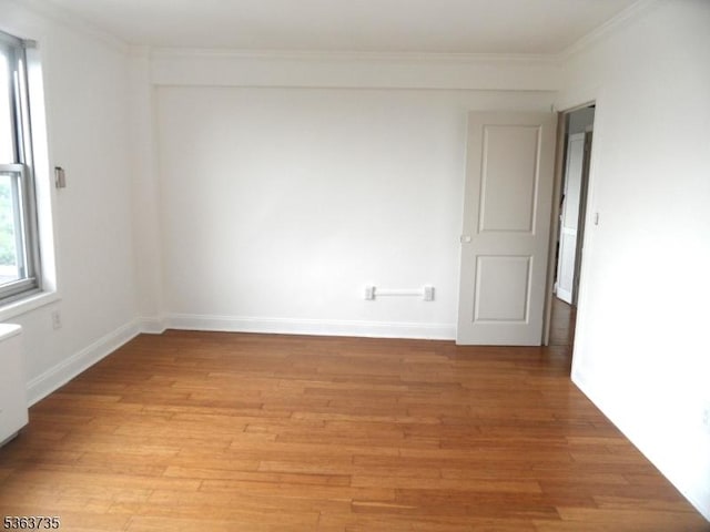 276 Prospect St, East Orange City, NJ 07017 - unfurnished room with crown molding, light wood finished floors, and baseboards