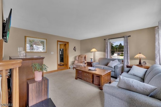 214 Glenside Pl, North Plainfield Boro, NJ 07060 - living area featuring light colored carpet and baseboards