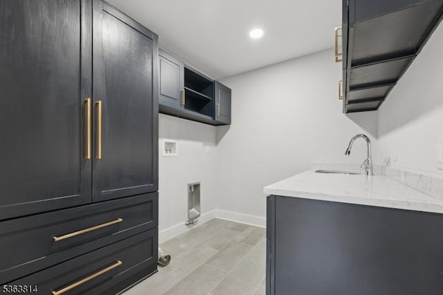 68 Irving Ave, Livingston Twp, NJ 07039 - washroom with hookup for a washing machine, recessed lighting, cabinet space, and electric dryer hookup