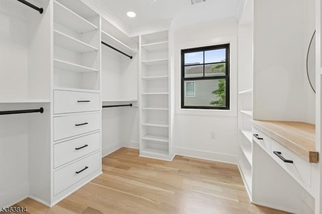 68 Irving Ave, Livingston Twp, NJ 07039 - walk in closet featuring light wood-style flooring