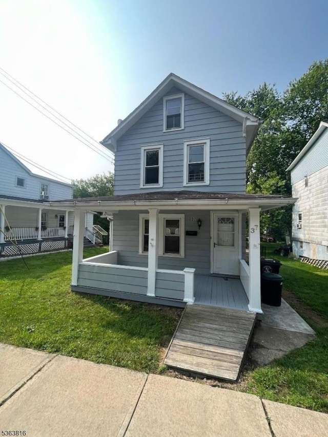 37 Cornish St, Washington Boro, NJ 07882 - view of front of home featuring a porch and a front lawn