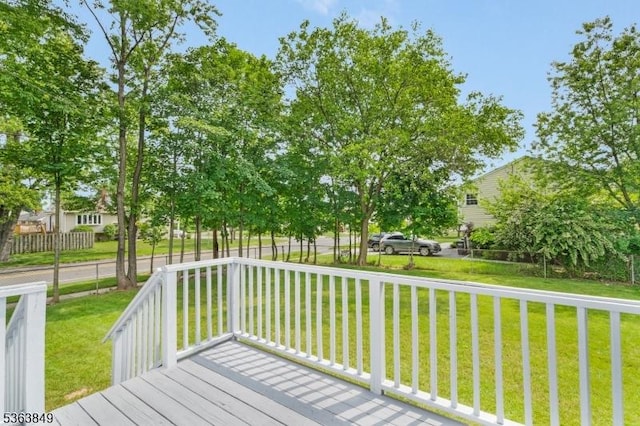 2001 Grant Ave, South Plainfield Boro, NJ 07080 - wooden deck with a yard
