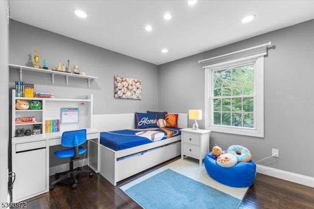 301 Diamond Hill Rd, Berkeley Heights Twp, NJ 07922 - bedroom featuring wood finished floors, recessed lighting, and a desk