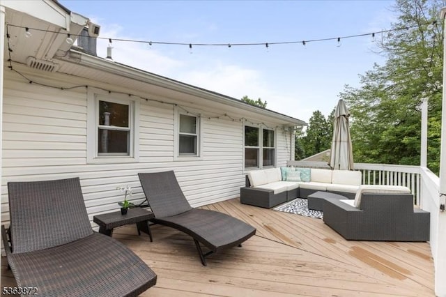 301 Diamond Hill Rd, Berkeley Heights Twp, NJ 07922 - deck with an outdoor living space