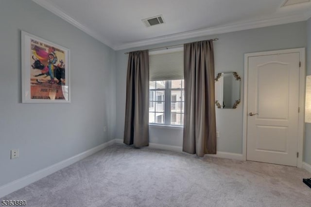 2409 Ramapo Ct, Riverdale Boro, NJ 07457 - spare room featuring ornamental molding and carpet floors