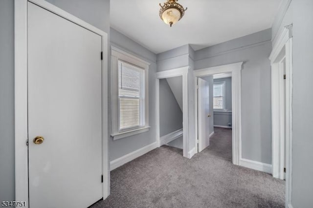 136 Willow St, Bloomfield Twp, NJ 07003 - hallway with carpet and baseboards