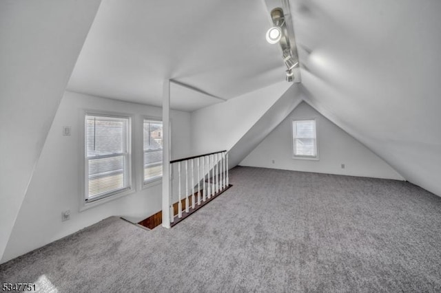 136 Willow St, Bloomfield Twp, NJ 07003 - additional living space featuring carpet and lofted ceiling