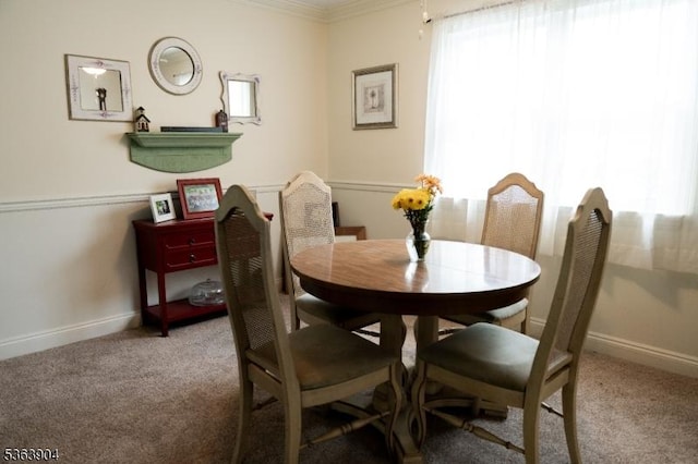 2 Monsey Rd, Raritan Twp, NJ 08822 - dining room with carpet flooring, crown molding, and baseboards