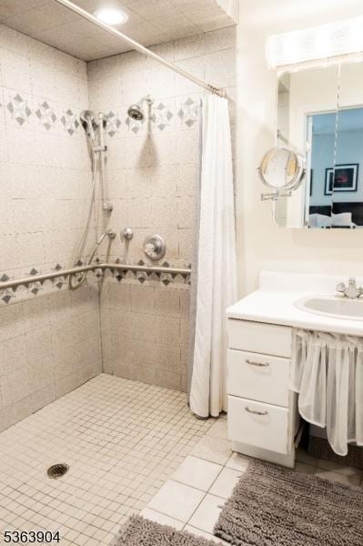2 Monsey Rd, Raritan Twp, NJ 08822 - full bath with a shower stall, vanity, and tile patterned flooring
