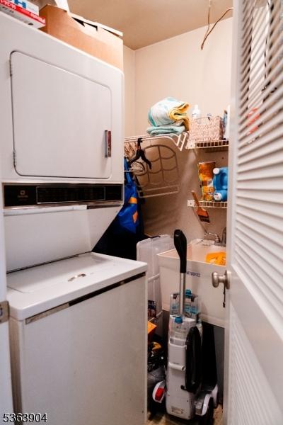 2 Monsey Rd, Raritan Twp, NJ 08822 - laundry room featuring estacked washer and dryer