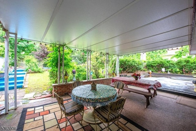 158 Fieldcrest Rd, Parsippany-Troy Hills Twp, NJ 07054 - view of patio / terrace with outdoor dining space