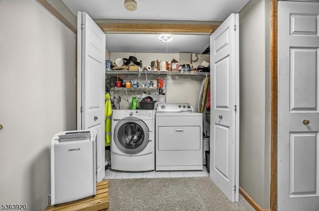 23 Panorama Dr, Vernon Twp, NJ 07461 - laundry area featuring independent washer and dryer and light tile patterned floors