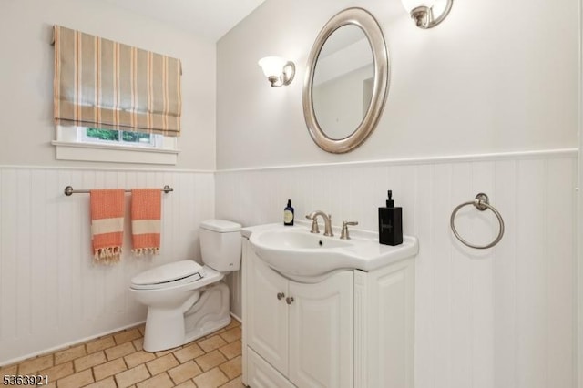 75 Farley Rd, Millburn Twp, NJ 07078 - half bathroom featuring vanity and wainscoting