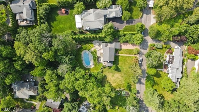 75 Farley Rd, Millburn Twp, NJ 07078 - aerial overview of property's location with a pool area and nearby suburban area