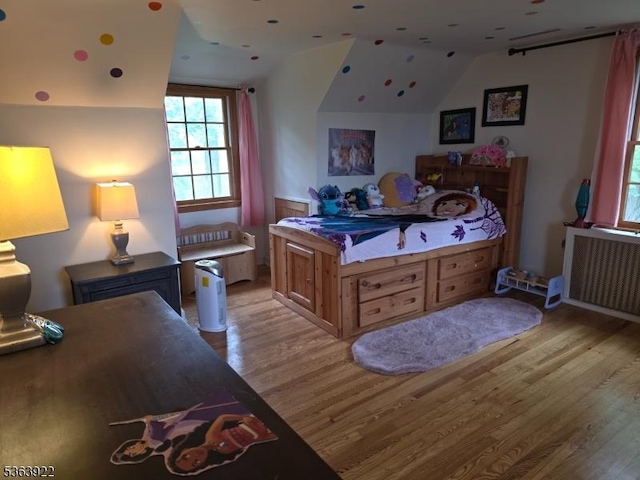 745 State Route 94, Frelinghuysen Twp, NJ 07860 - bedroom with light wood-style floors and lofted ceiling