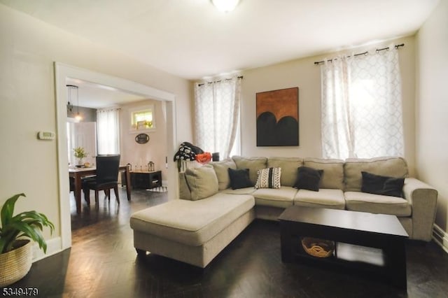 63 Grove St, Bloomfield Twp, NJ 07003 - living area featuring baseboards