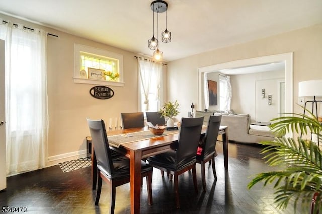 63 Grove St, Bloomfield Twp, NJ 07003 - dining space with baseboards
