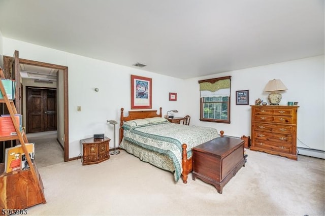 46 Deerfield Dr, Hardyston Twp, NJ 07416 - carpeted bedroom with a baseboard radiator