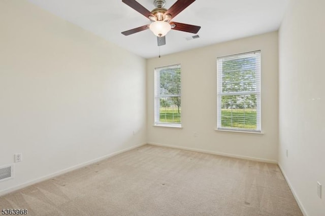 5003 Brookfield Glen Dr, White Twp, NJ 07823 - empty room with light colored carpet and a ceiling fan