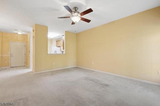 5003 Brookfield Glen Dr, White Twp, NJ 07823 - spare room featuring a ceiling fan and light colored carpet