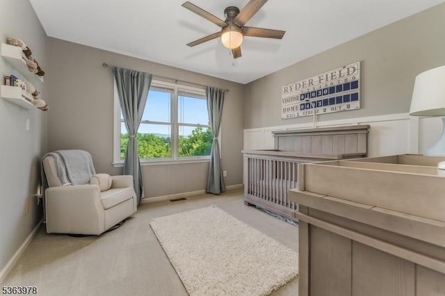1611 Adams Dr, Greenwich Twp, NJ 08886 - bedroom featuring light colored carpet and a ceiling fan