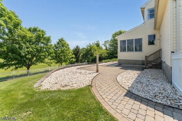 1611 Adams Dr, Greenwich Twp, NJ 08886 - view of yard with a patio and entry steps