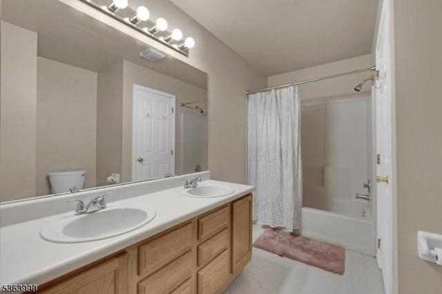 143 Canal Way, Hackettstown Town, NJ 07840 - bathroom featuring double vanity and shower / tub combo