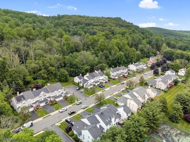 143 Canal Way, Hackettstown Town, NJ 07840 - aerial perspective of suburban area with a heavily wooded area
