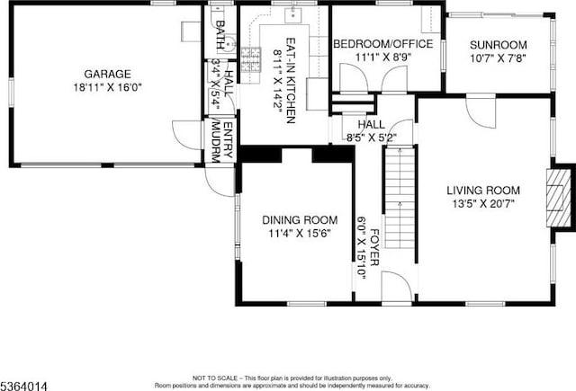 64 Mckinley Ave, West Caldwell Twp, NJ 07006 - view of floor plan / room layout