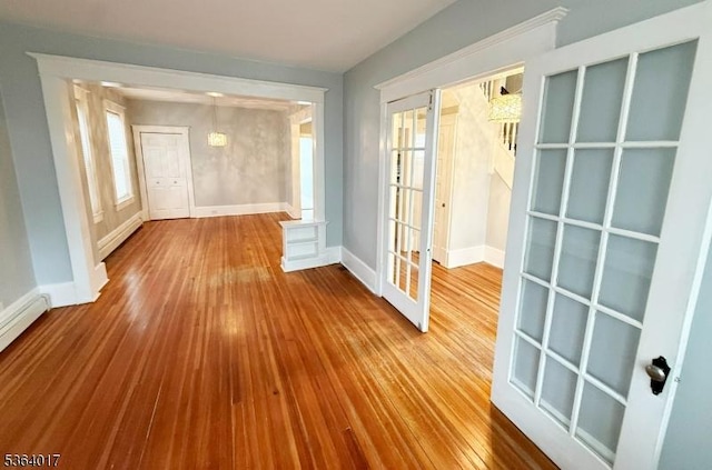 191 Summit Ave, Phillipsburg Town, NJ 08865 - unfurnished room featuring hardwood / wood-style flooring and french doors