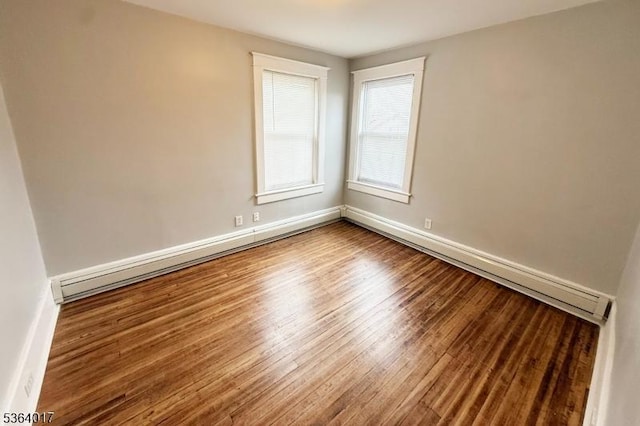 191 Summit Ave, Phillipsburg Town, NJ 08865 - unfurnished room with wood finished floors and a baseboard heating unit