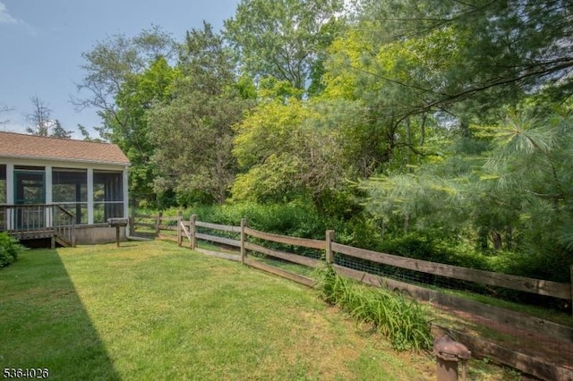 192 Carol Jean Way, Branchburg Twp, NJ 08876 - view of yard featuring a sunroom