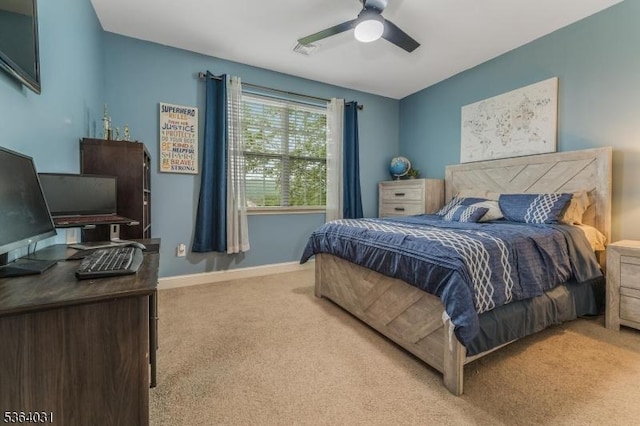 13 Highlands Way, Lopatcong Twp, NJ 08865 - bedroom with carpet and a ceiling fan