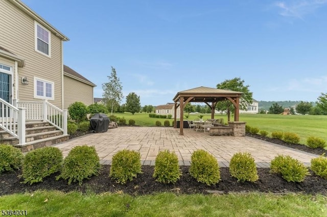 13 Highlands Way, Lopatcong Twp, NJ 08865 - view of patio featuring a gazebo and a grill