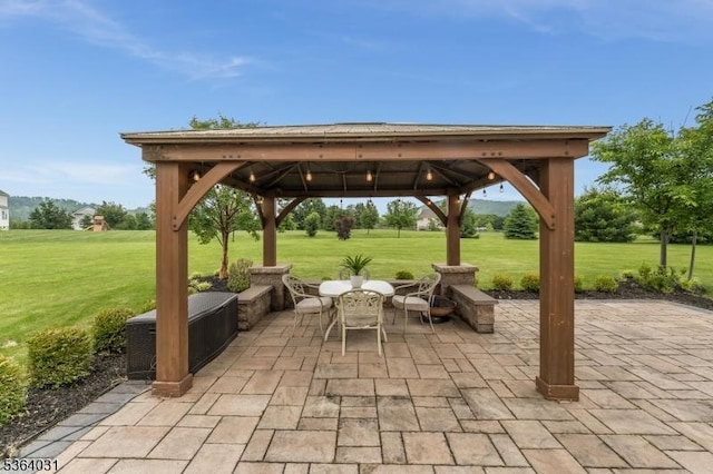 13 Highlands Way, Lopatcong Twp, NJ 08865 - view of patio / terrace featuring a gazebo