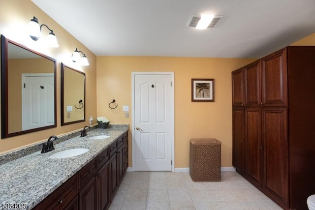 13 Deer Path Cir, Green Brook Twp, NJ 08812 - bathroom featuring double vanity and tile patterned floors