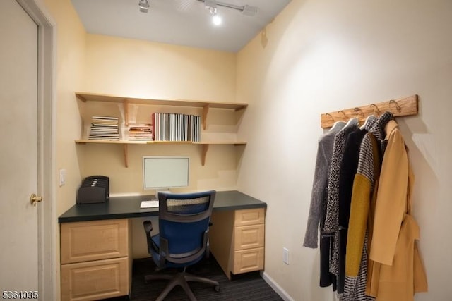 13 Deer Path Cir, Green Brook Twp, NJ 08812 - office with built in study area and rail lighting