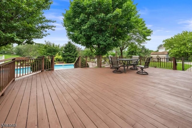 31 Deer Path, Hillsborough Twp, NJ 08844 - wooden terrace featuring outdoor dining area