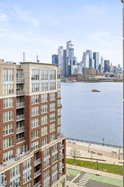 1025 Maxwell Ln Unit 1209, Hoboken City, NJ 07030 - water view with skyline