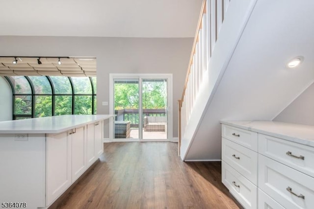 2 Falkenstein Dr Unit 10, Vernon Twp, NJ 07462 - kitchen with light countertops, wood finished floors, and white cabinets