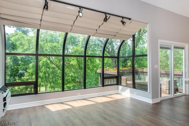 2 Falkenstein Dr Unit 10, Vernon Twp, NJ 07462 - unfurnished sunroom with track lighting