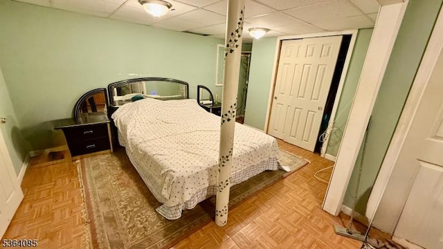 3 Hann Ter, Washington Boro, NJ 07882 - bedroom featuring a paneled ceiling and baseboards