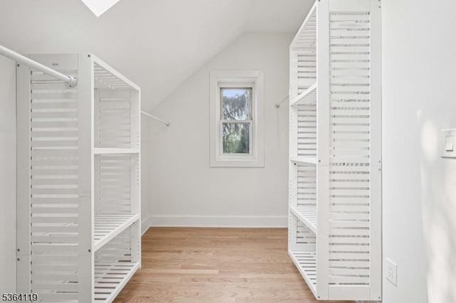 24 Tuers Pl, Montclair Twp, NJ 07043 - spacious closet with wood finished floors and lofted ceiling