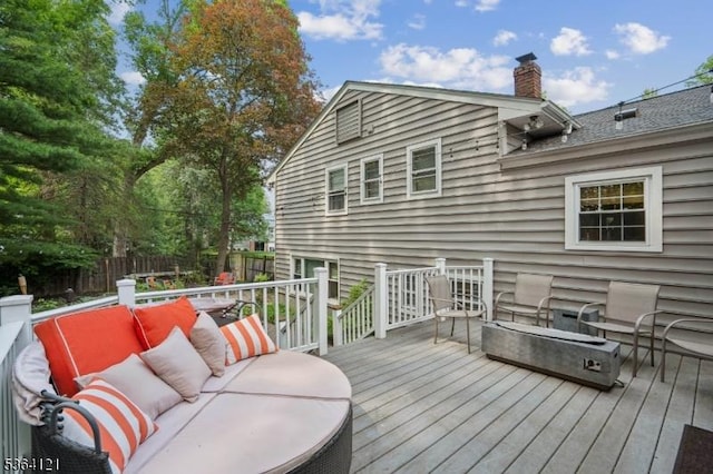 198 Pittsford Way, New Providence Boro, NJ 07974 - deck featuring outdoor lounge area