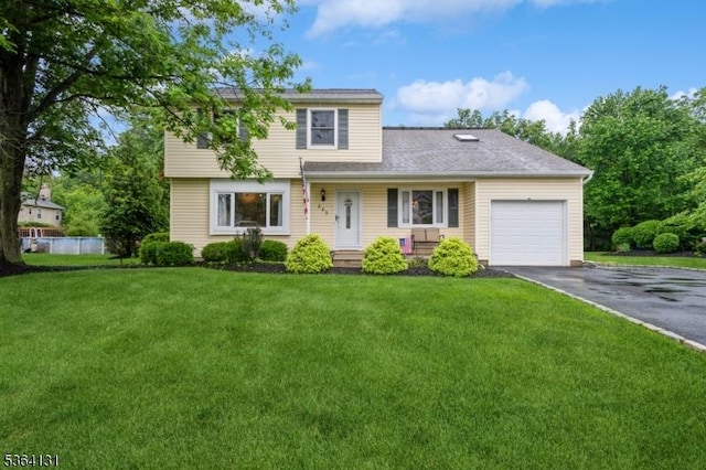 505 Sheppard Ct, Hillsborough Twp, NJ 08844 - view of front of home with driveway, an attached garage, and a front lawn